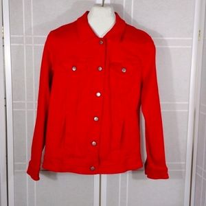 Coldwater Creek Red Jean Jacket